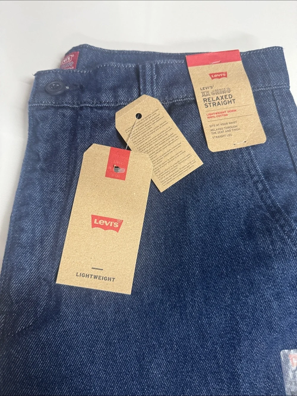 Levis Chinos Mens 32 34 Denim Relaxed Straight